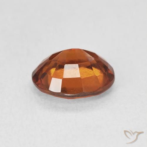 Granato hessonite Arancione rossastra naturale da 1.74 ct, Ovale, VVS-VS