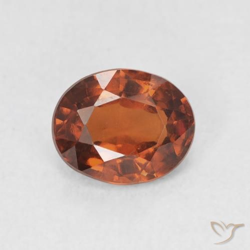 1.47ct Naturale Arancio Medio Granato hessonite, Ovale, VVS-VS