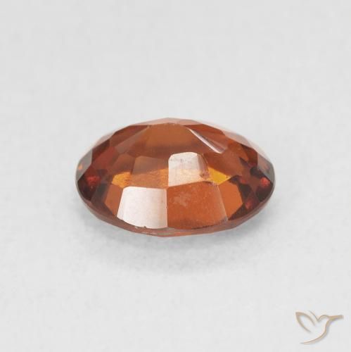 Granato hessonite Arancio Medio naturale da 1.47 ct, Ovale, VVS-VS