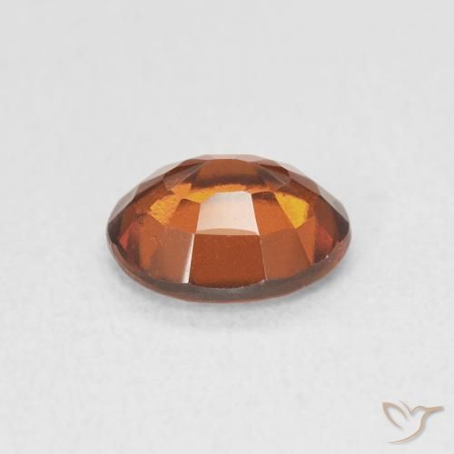 Granato hessonite Arancione rossastra naturale da 1.40 ct, Ovale, VVS-VS