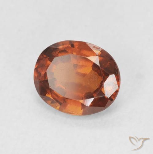 Granato hessonite Arancione Ambra naturale da 1.54 ct, Ovale, VVS-VS