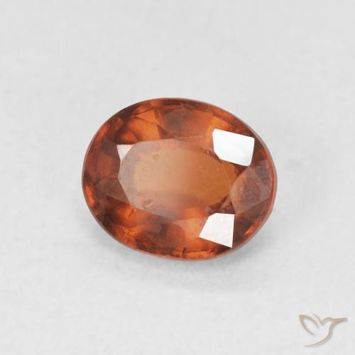Granato hessonite Arancione Ambra naturale da 1.57 ct, Ovale, VVS-VS