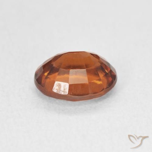 Granato hessonite Arancione rossastra naturale da 1.65 ct, Ovale, VVS-VS