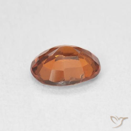 Granato hessonite Arancione rossastra naturale da 1.17 ct, Ovale, VVS-VS