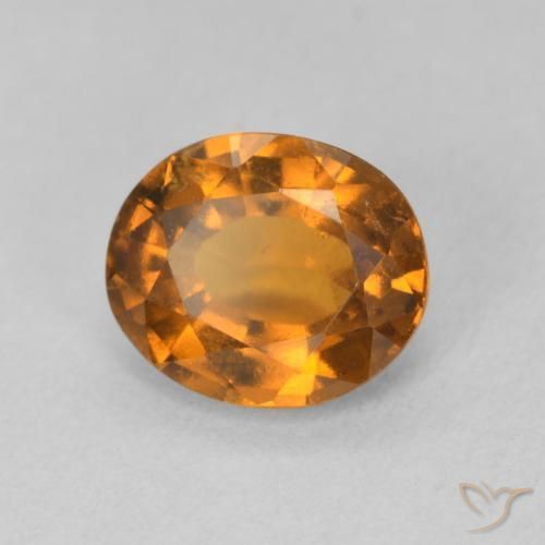 Granato hessonite Arancio Medio naturale da 1.69 ct, Ovale, VS-SI