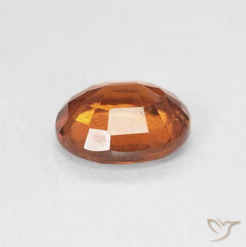 Granato hessonite Arancione scuro naturale da 1.48 ct, Ovale, VS-SI