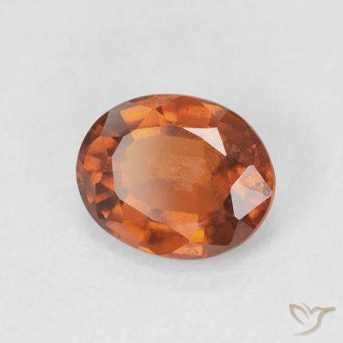 Granato hessonite Arancione scuro naturale da 1.71 ct, Ovale, VS-SI