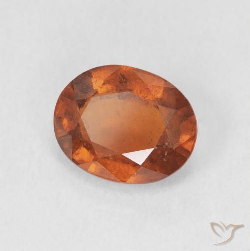 Granato hessonite Medium Dark-Orange naturale da 2.04 ct, Ovale, VS-SI