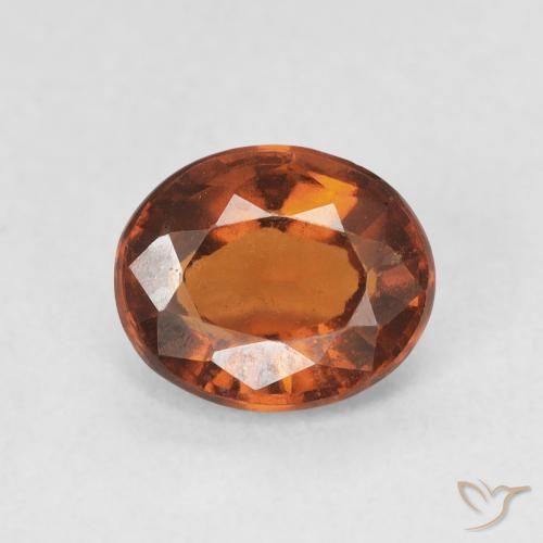 1.83ct Naturale Arancione rossastra Granato hessonite, Ovale, VS-SI