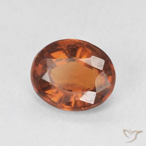 Granato hessonite Arancione rossastra naturale da 1.83 ct, Ovale, VS-SI