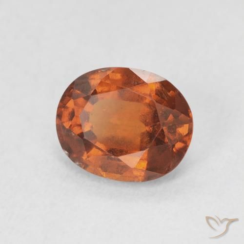 Granato hessonite Medium Dark-Orange naturale da 1.69 ct, Ovale, VS-SI