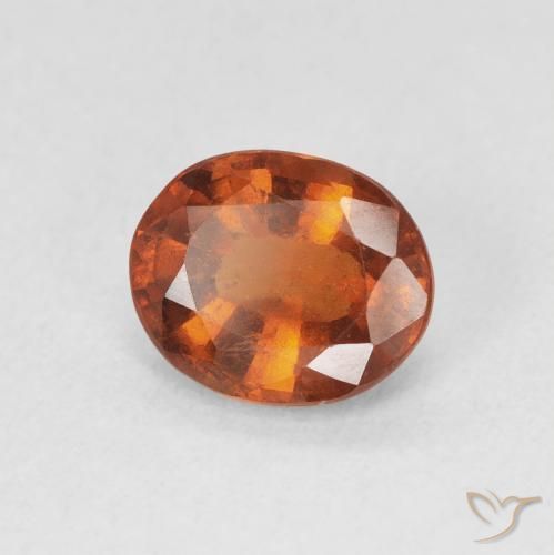 Granato hessonite Arancione scuro naturale da 1.94 ct, Ovale, VS-SI