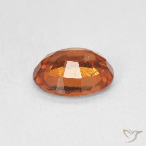 Granato hessonite Arancione scuro naturale da 1.37 ct, Ovale, VS-SI