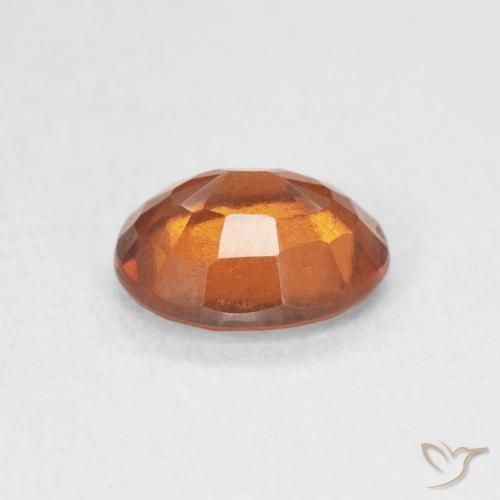 Granato hessonite Arancione scuro naturale da 1.56 ct, Ovale, VS-SI