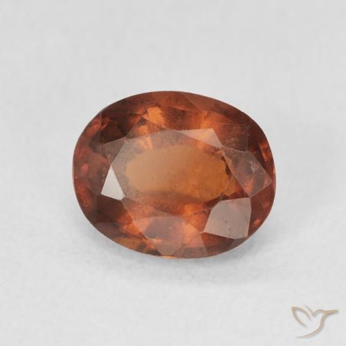 Granato hessonite Medium Dark-Orange naturale da 1.32 ct, Ovale, VS-SI