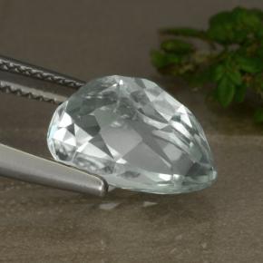 Nascosto Verde chiaro naturale da 5.90 ct, Forma a pera, VVS-VS