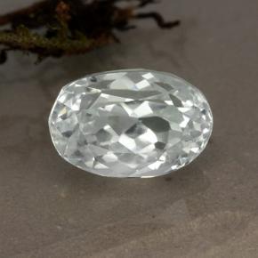 Nascosto Bianco verdognolo naturale da 5.52 ct, Taglio ovale, VVS-VS