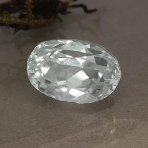 Nascosto Bianco verdognolo naturale da 5.52 ct, Taglio ovale, VVS-VS