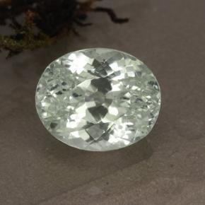 Nascosto Bianco verdognolo naturale da 6.15 ct, Taglio ovale, VVS-VS