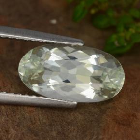 Nascosto Bianco verdastro pallido naturale da 2.84 ct, Taglio ovale, VVS-VS