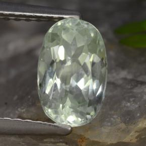 Hiddenite verde chiaro naturale da 1,48 ct, taglio ovale, VVS-VS
