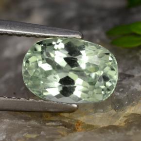 Nascosto Verde chiaro naturale da 2.31 ct, Taglio ovale, VS