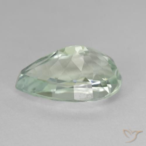 Nascosto Giallo chiaro Verde naturale da 9.73 ct, Forma a pera, VS