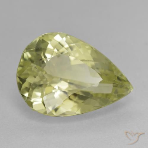 Nascosto Medium Light-Yellow naturale da 11.36 ct, Forma a pera, VS