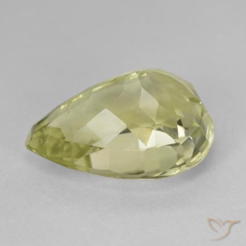 Nascosto Medium Light-Yellow naturale da 11.36 ct, Forma a pera, VS