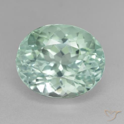16.49ct Naturale Blu verde Nascosto, Ovale, VS-SI