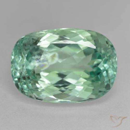 23.63ct Naturale Verde bluastro Nascosto, Cuscino, VS-SI