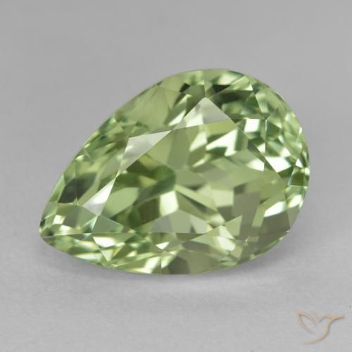 13.80ct Naturale Verde medio Nascosto, Forma a pera, VS-SI