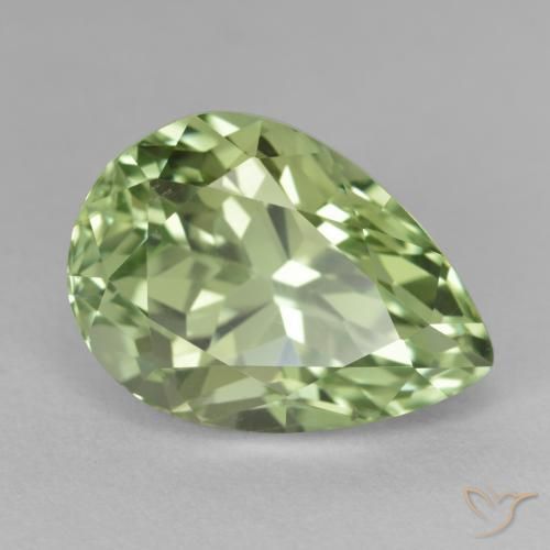 Nascosto Verde medio naturale da 13.80 ct, Forma a pera, VS-SI