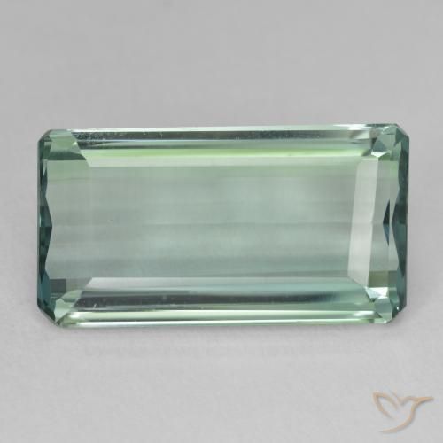 13.37ct Naturale Verde bluastro Nascosto, Taglio smeraldo, VVS-VS
