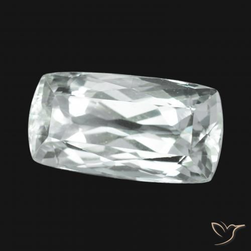 Nascosto Bianco verdognolo naturale da 12.50 ct, Cuscino, VS