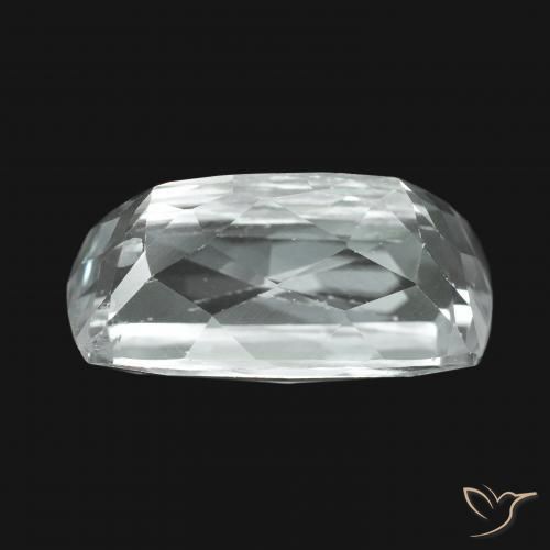 Nascosto Bianco verdognolo naturale da 12.50 ct, Cuscino, VS