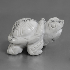 Howlite Bianco grigio naturale da 368.10 ct, Forma fantasia, Opaco