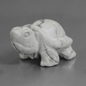 Howlite Bianco grigio naturale da 368.10 ct, Forma fantasia, Opaco