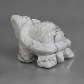 Howlite Bianco grigio naturale da 368.10 ct, Forma fantasia, Opaco