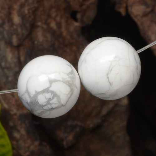 Gemme di Howlite Multicolore Bianco naturale da 29.96 ct, Sfera, Opaco