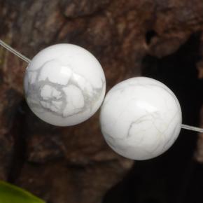 Gemme di Howlite Multicolore Bianco naturale da 29.96 ct, Sfera, Opaco