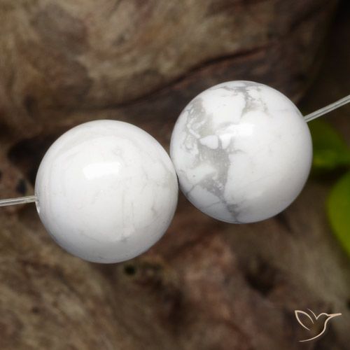 30.41ctw Naturale Bianco grigio Howlite, Sfera, Opaco