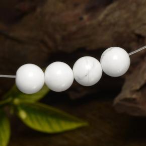 Gemme di howlite multicolore bianco naturale da 14,65 ct, sfera / palla, opaco