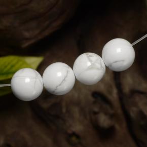 Gemme di Howlite Multicolore Bianco naturale da 18.78 ct, Sfera, Opaco
