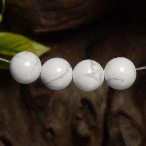 Gemme di Howlite Multicolore Bianco naturale da 18.78 ct, Sfera, Opaco