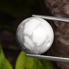 Howlite Bianco grigio naturale da 15.45 ct, Sfera, Opaco