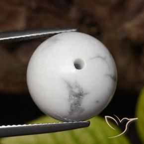 Howlite Bianco grigio naturale da 23.54 ct, Sfera, Opaco