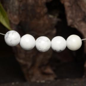 Gemme di Howlite Multicolore Bianco naturale da 23.39 ct, Sfera, Opaco