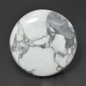 Howlite Multicolore Bianco naturale da 62.63 ct, Taglio rotondo, Opaco