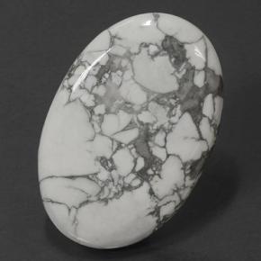 Howlite Multicolore Bianco naturale da 113.38 ct, Taglio ovale, Opaco